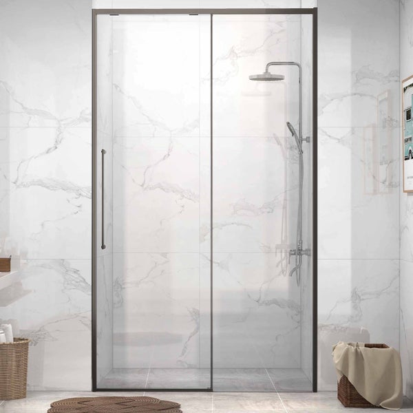 SS 1200mm Gunmetal Shower with Centre Waste - 3-Sided Carousel 2