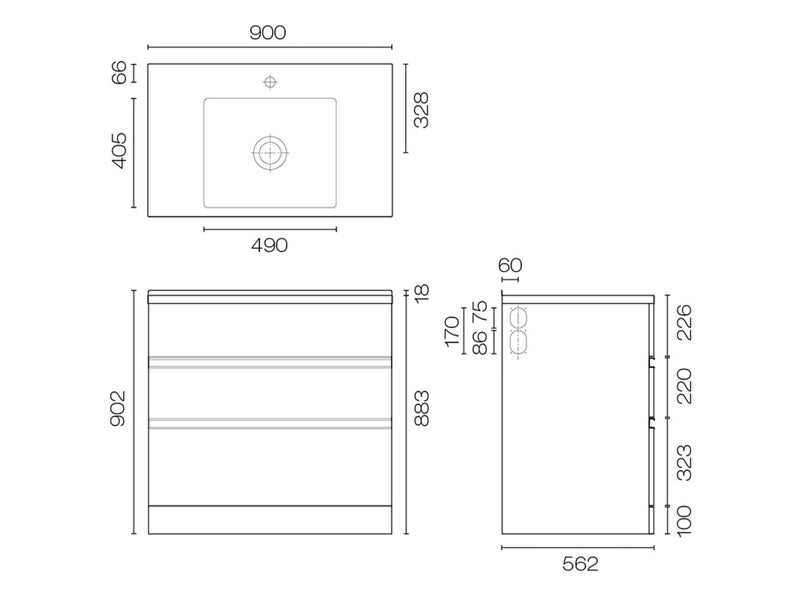 Vaskeri 900 Laundry Tub 2 Drawer Was $1399 Carousel 5