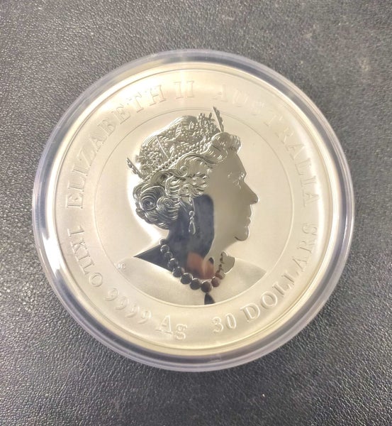 2022 1 Kg Australia Lunar Series III - Year of the Tiger .9999 Silver BU Coin Carousel 2