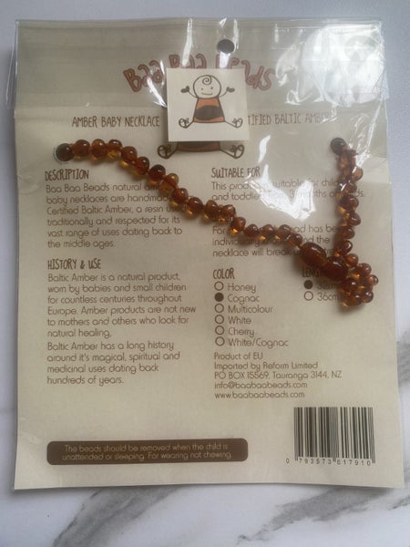 Baa baa beads amber teething necklace Carousel 2