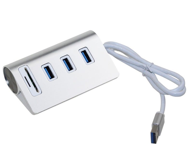 5Gbps Hi-Speed USB 3.0 / 3-Port Aluminium Hub with SD/TF Card Reader Combo Carousel 1