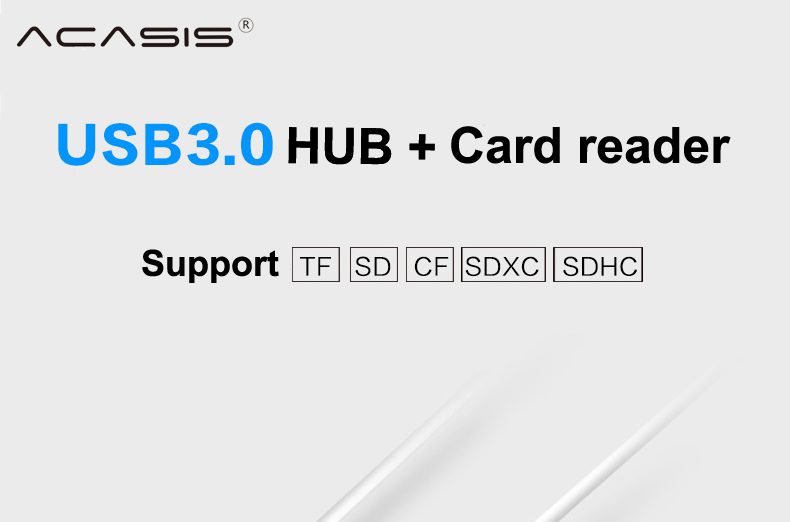 5Gbps Hi-Speed USB 3.0 / 3-Port Aluminium Hub with TF/SD/CF Card Reader Combo Carousel 11