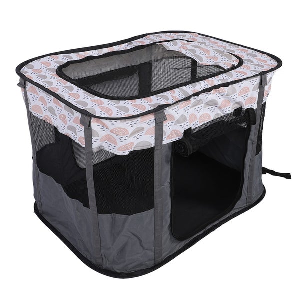 pet foldable playpen Pet Playpen Foldable Enclosed Portable Breathable 600D Carousel 1