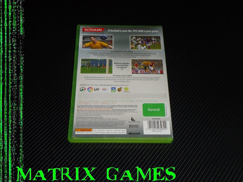Pro Evolution Soccer 2008 (Xbox 360, 2008) Carousel 2