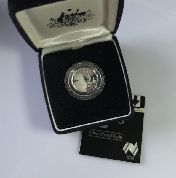 1988 Australia Proof $2 Coin .925 Silver Carousel 1