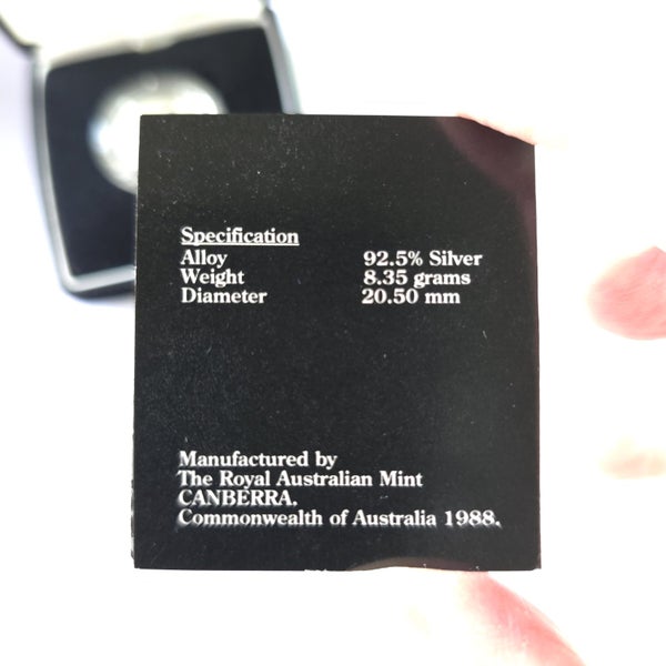 1988 Australia Proof $2 Coin .925 Silver Carousel 3
