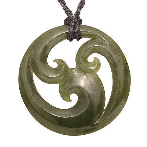 Jade Closed Triple Koru Pendant Carousel 1