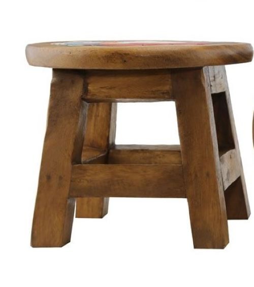 Kids Wooden Stool Tractor JD Carousel 2