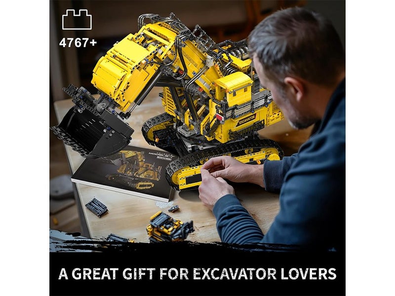 Mould King Large Excavator Building Kit, App Controlled Diggers Construction Set Carousel 7