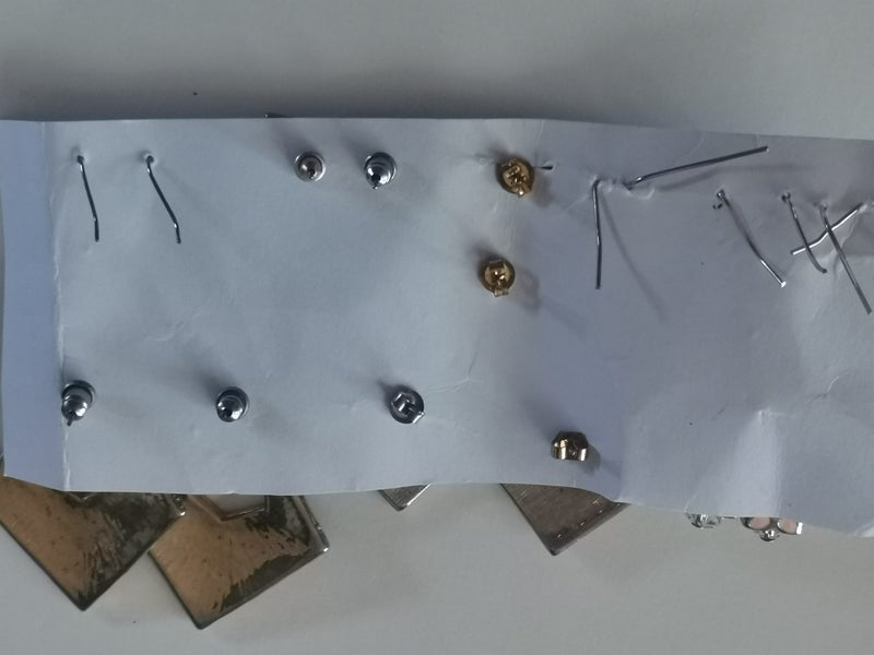 cloisonne earrings aet deco green blue pink hook clover Carousel 18