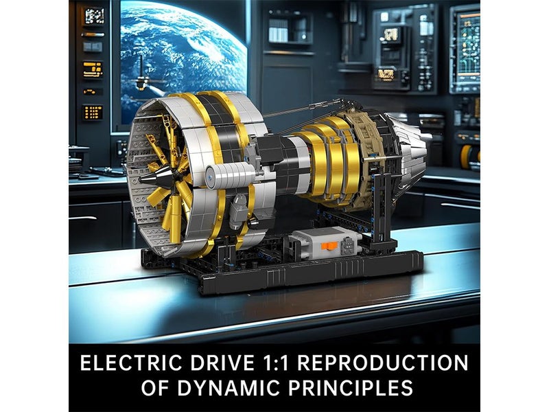 Mini Engine Build Kit for Adults with Battery, Mechanical Science Education STEM Carousel 2