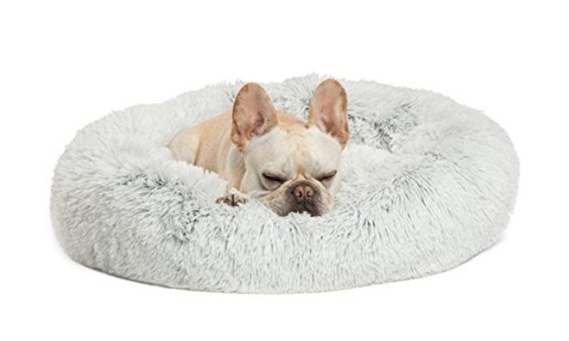 Dog and Cat Soft Round Donut Pet Original Anxiety Reducing Sound Sleep Bed 5kg Carousel 2