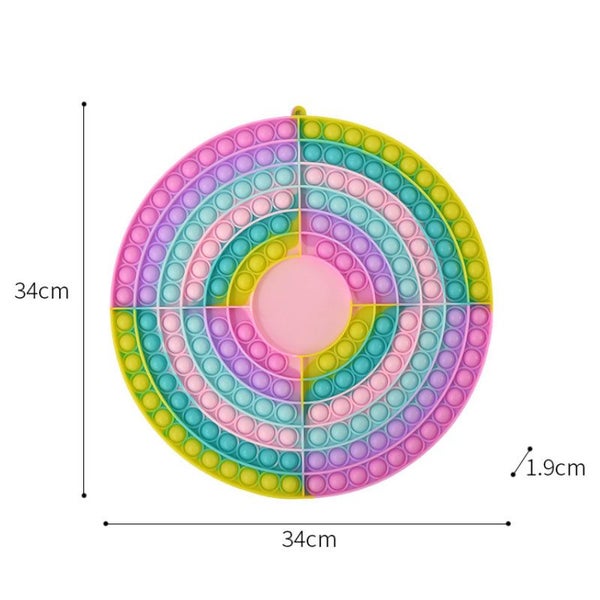 Round Rainbow Pop It Board Game Carousel 2