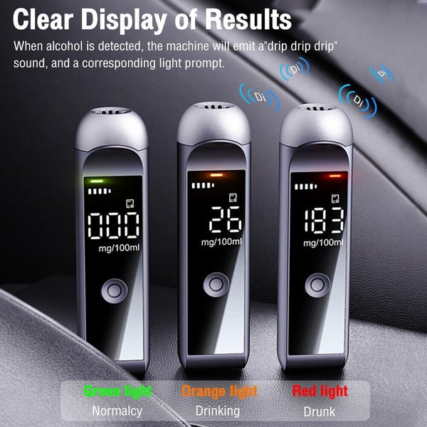 Digital LCD Police Breath Breathalyzer Test Alcohol Tester/ Analyzer Detector Carousel 1