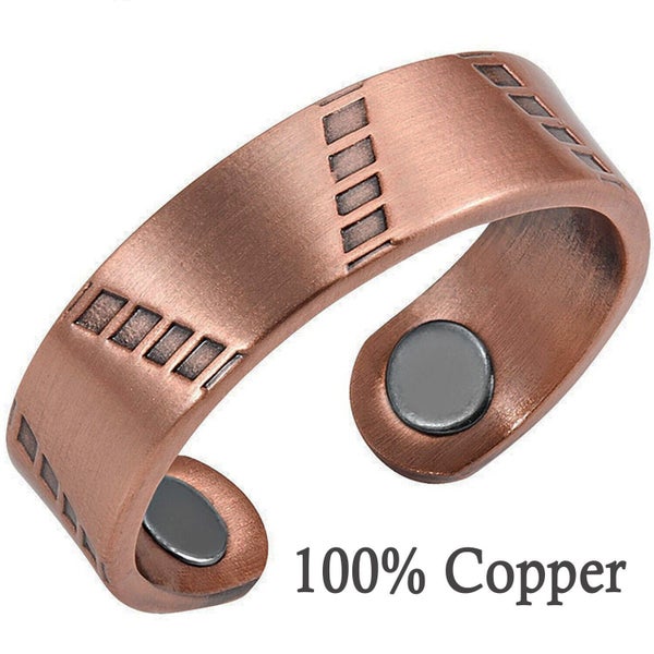 Copper Magnetic Rings Arthritis Joint Pain Natural Healing Unisex One Size - PY Carousel 2
