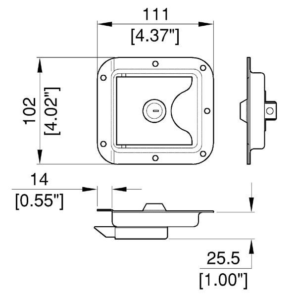 Penn Elcom - L1068Z - Medium Lockable Slam Latch. Carousel 2