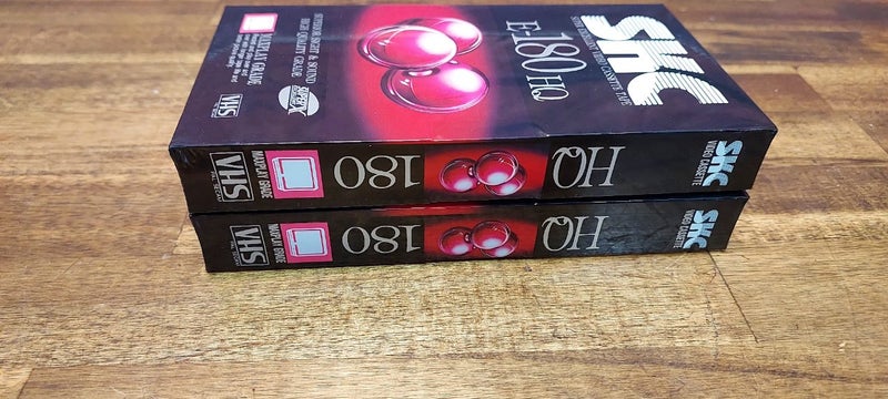 2X SKC 180 MIN VHS BLANK TAPES [NEW] Carousel 2