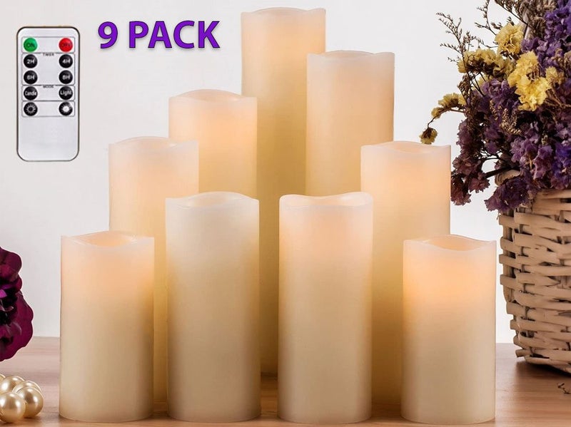 Flameless Candles with remote - Battery Operated Carousel 1