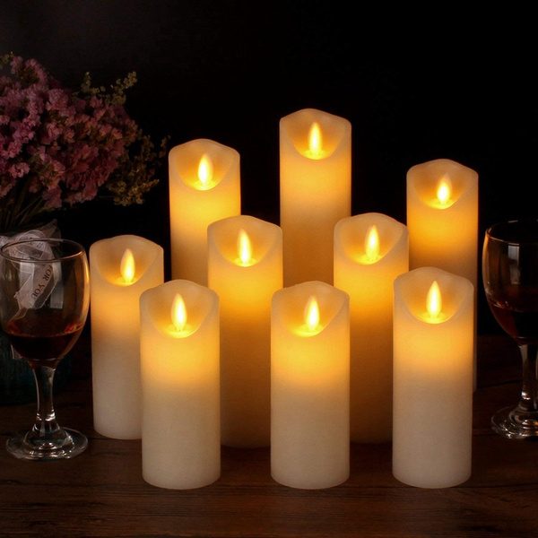 Flameless Candles with remote - Battery Operated Carousel 2