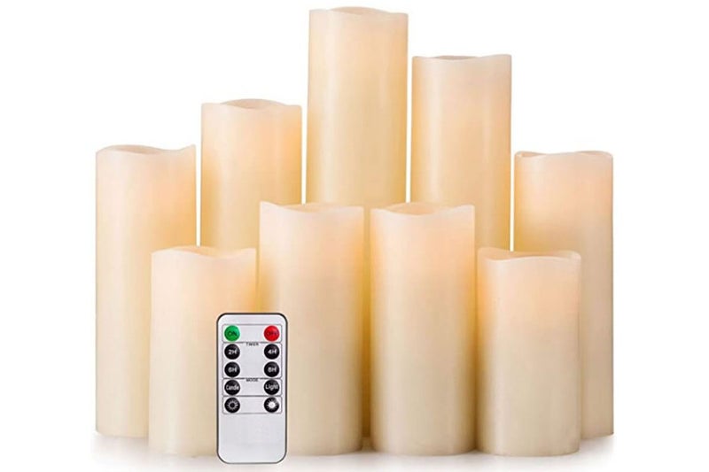 Flameless Candles with remote - Battery Operated Carousel 11