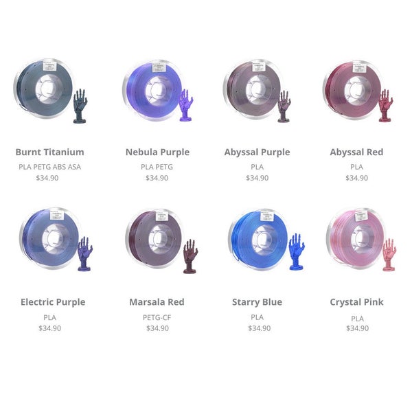 Chameleon PETG Nebula Purple 3D Printer Filament 1.75mm 1KG Carousel 7