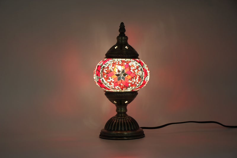 Turkish Mosaic DIY Table Lamp Kit Red Carousel 2