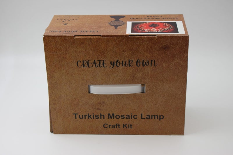 Turkish Mosaic DIY Table Lamp Kit Red Carousel 8