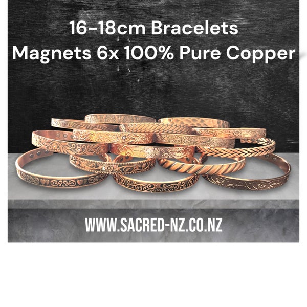 Copper band 100% solid Copper bracelet 6 Magnets'Weave' Carousel 9