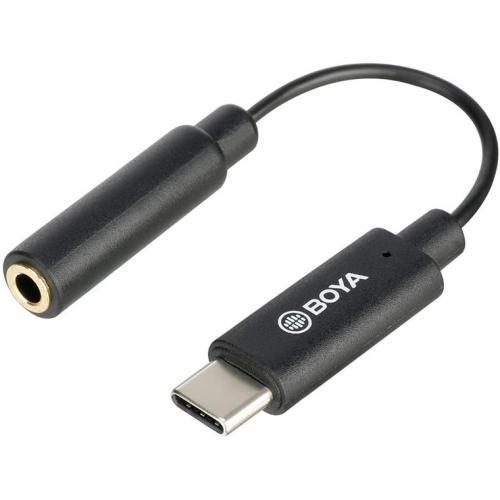 Boya BY-K4 3.5mm Female TRS to Male TYPE-C adapter cable (6cm) [BY-K4] Carousel 1