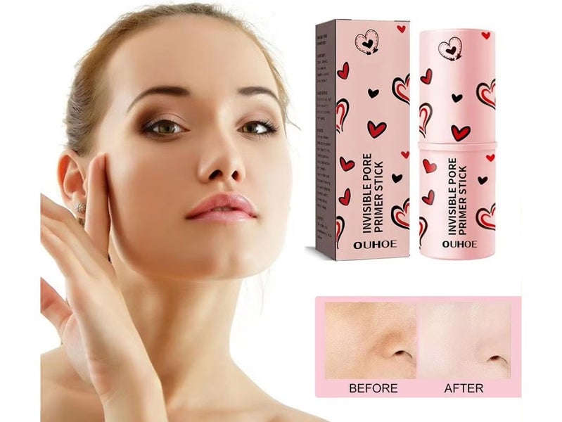 Invisible Pore Primer Stick Pore Eraser - Waterproof Primer Makeup Foundation Carousel 1