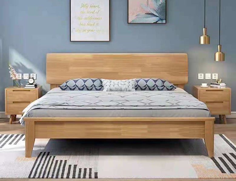 Solid Wood Double Bed Carousel 1