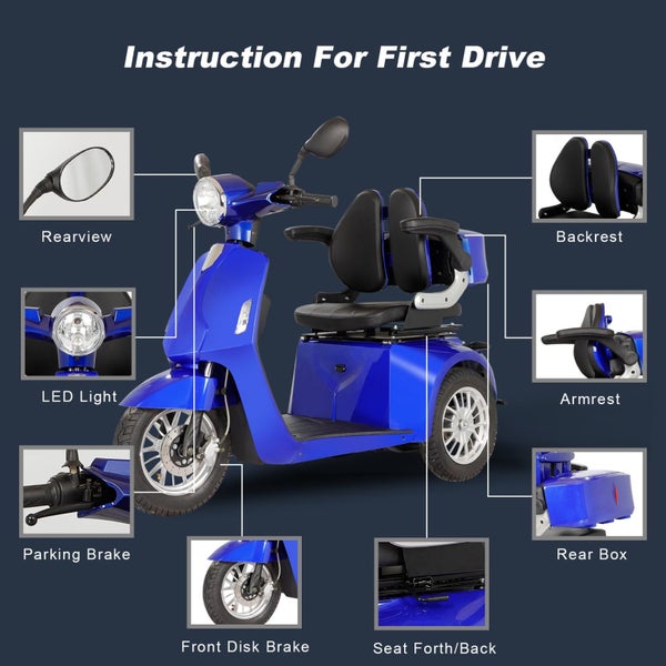 Mobility Scooter-60v/1000w Steady model Carousel 7