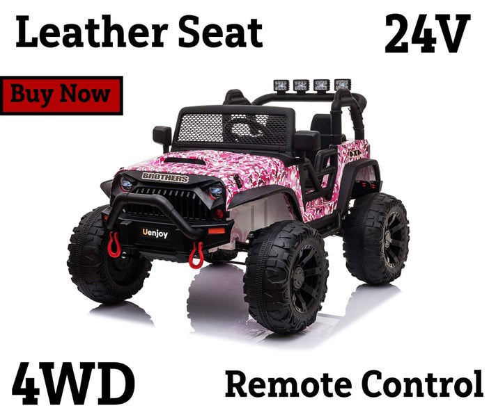 KIDS RIDE ON TOY CAR JEEP 4W DRIVE 2X12V Carousel 1