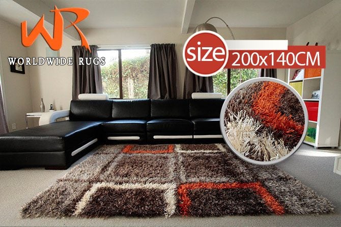 $1 reserve auction - Colo Orange Rug 2.0 x 1.4m Carousel 1