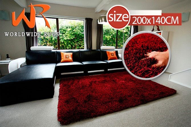 Storm Red/Black rug 2x1.4m Carousel 1