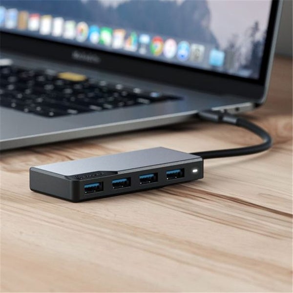 Alogic Fusion SWIFT USB-C 4-in-1 Hub - Space Grey 4x USB-A (USB 3.0) Carousel 4