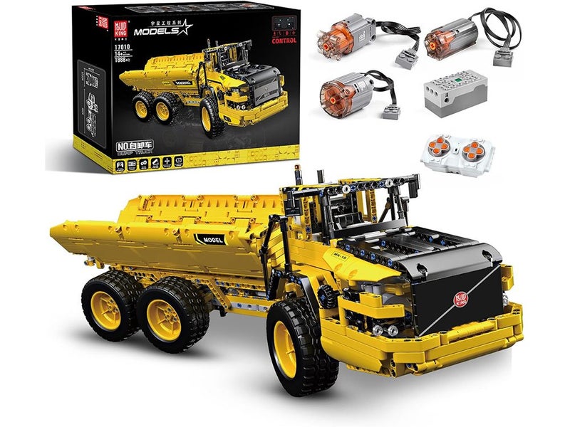 Engineering Dump Truck Building Block Kits, MOC Building Blocks Set to Build Carousel 1