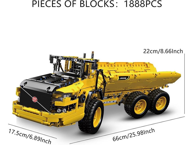 Engineering Dump Truck Building Block Kits, MOC Building Blocks Set to Build Carousel 7