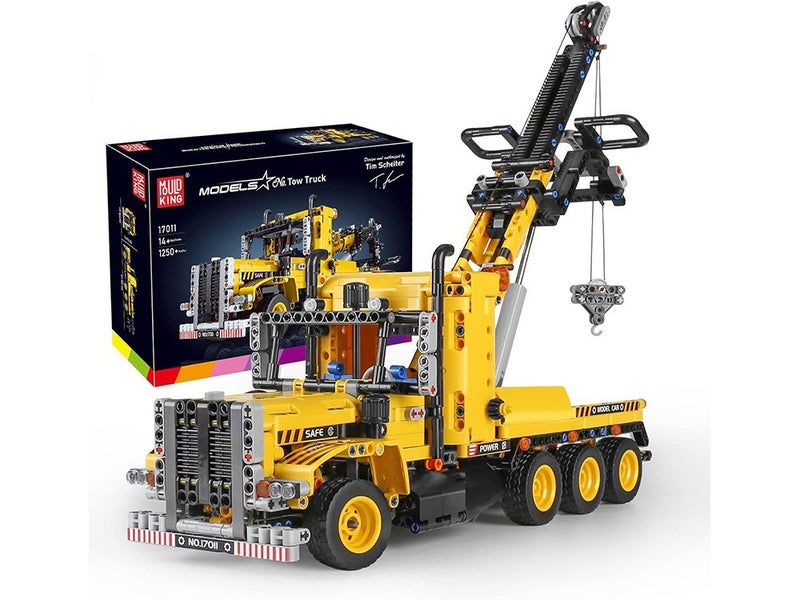 Heavy-Duty Tow Truck Building Toy Set, Technology MOC Road Trailers Building Carousel 1