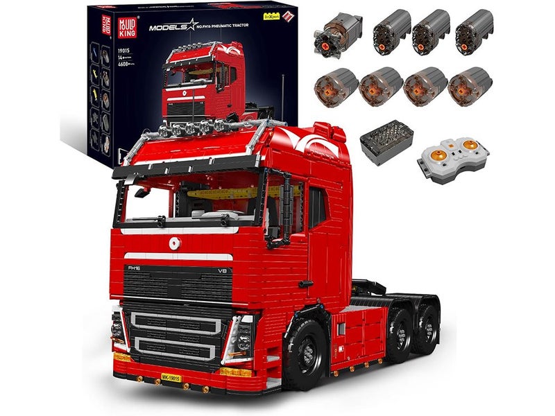 Tractor Truck Block Kits Model, MOC Building Blocks Set to Build, Gift for Kids Carousel 1