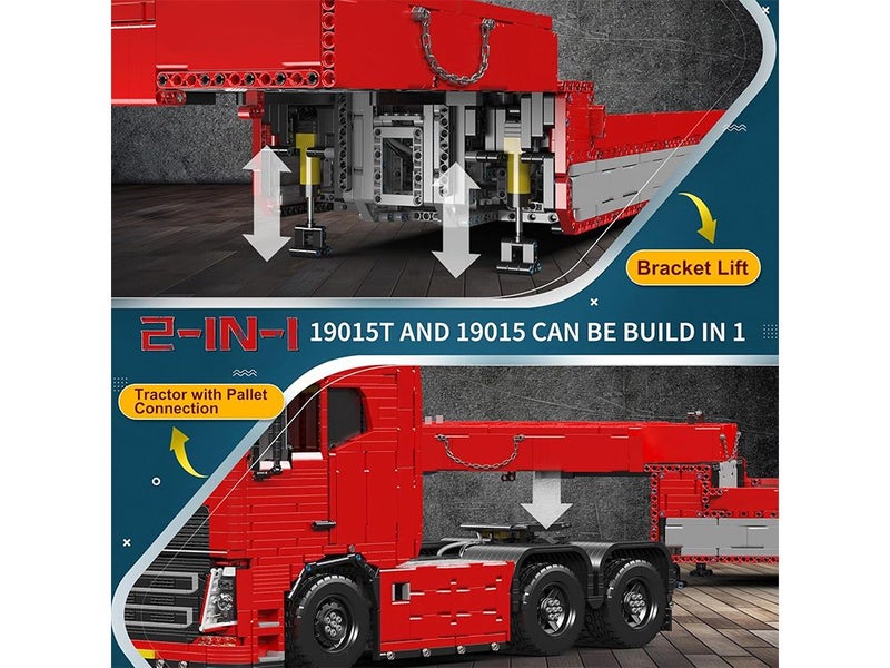 Tractor Truck Block Kits Model, MOC Building Blocks Set to Build, Gift for Kids Carousel 2