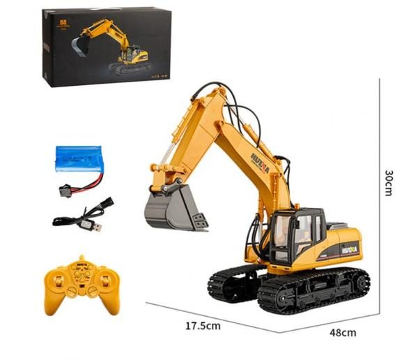 HuiNa 1/14 Excavator R/C 15-Channel RTR Complete **NEW IN BOX** Carousel 3