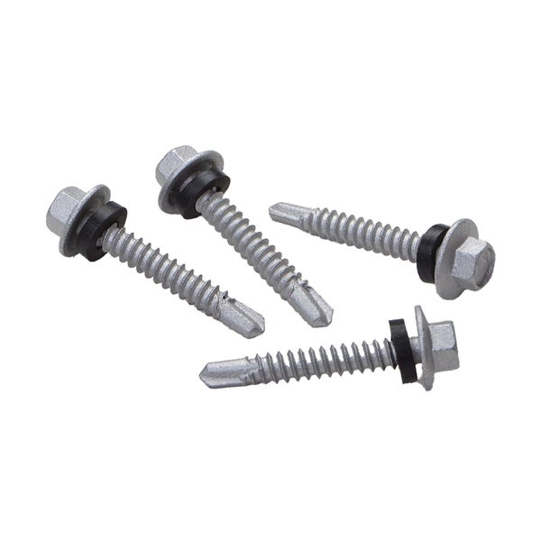 SELF DRILLING SCREWS WITH WASHER 11 x 40MM GALAVANISED Carousel 1