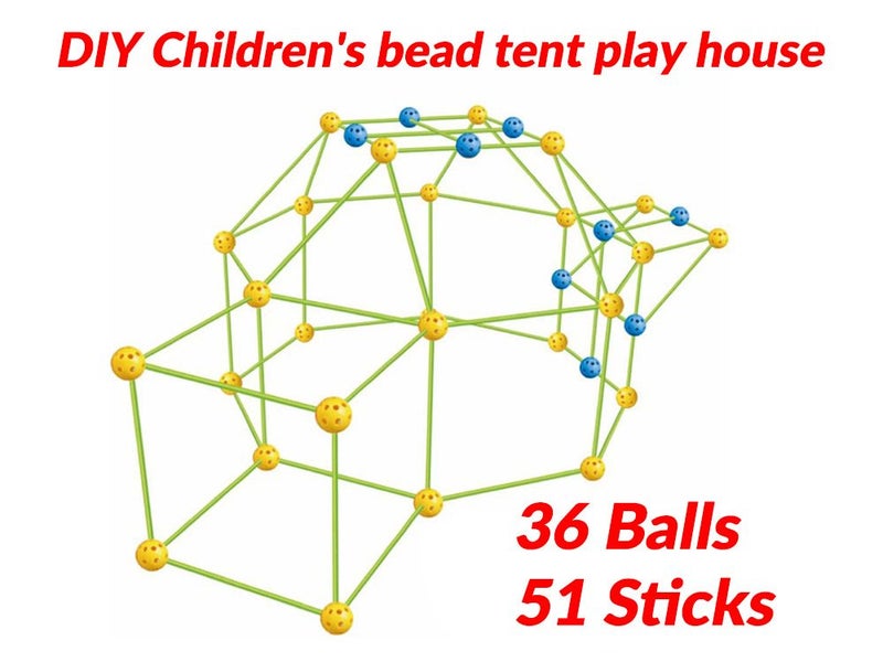PTN NEW Kids Construction Fort Building Kit Sale Sale Sale Carousel 2