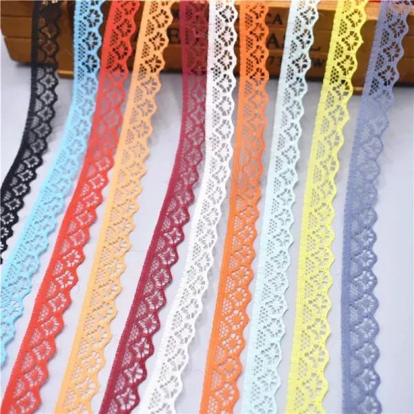 10 Yards Lace Ribbon Tape 14MM Width DIY Sewing For Wedding Dress Decoration Carousel 2