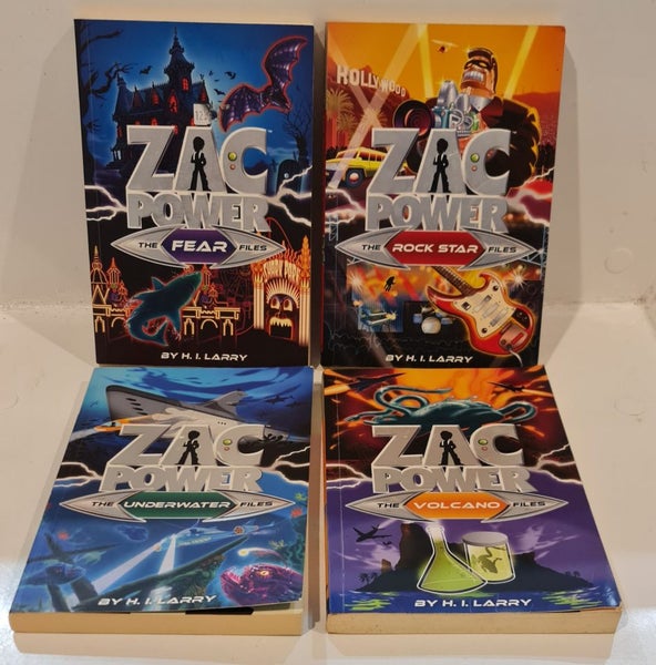 Zac Power - The Fear Files - H.I. Larry - Books 1,2,3 & 7 ^ Carousel 1