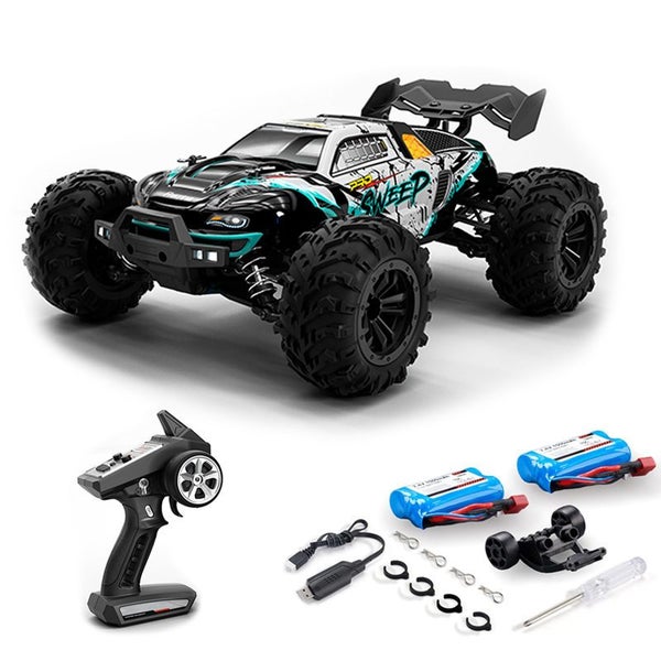 70KM/H 4WD High Speed Brushless RC Truck 1:16 Scale RC Car-Green Carousel 1