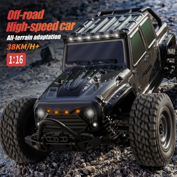 1:16 Remote Control Car 2.4GHz High Speed 38KM/H Electric Car 4WD Off Road-White Carousel 2