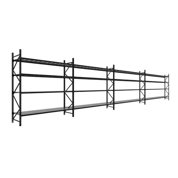 2.5M Tall Four Bay Commercial Shelving 9875L X 2500H X 600D Carousel 1