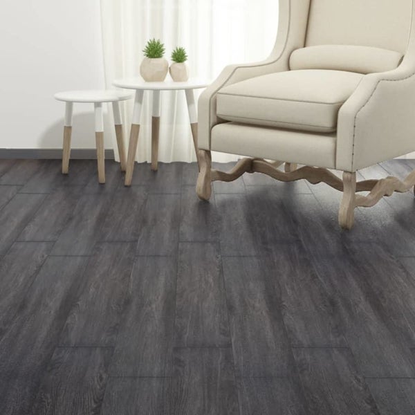 Self-adhesive Pvc Flooring Planks 2.51 M2 2 Mm Black and White Taxnii Carousel 1